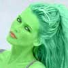 claudia schiffer transformed into an Orion Slave Girl (green skinned women of Star Trek)