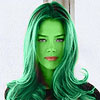 Denise Richards transformed into an Orion Slave Girl (green skinned women of Star Trek)