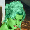 Jeri Ryan transformed into an Orion Slave Girl (green skinned women of Star Trek)