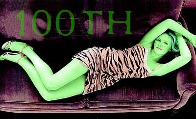 kirsten dunst transformed into an Orion Slave Girl (green skinned women of Star Trek)