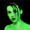 Lacey Chalbert transformed into an Orion Slave Girl (green skinned women of Star Trek)