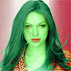 Laura Prepon transformed into an Orion Slave Girl (green skinned women of Star Trek)