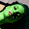 ornella muti   transformed into an Orion Slave Girl (green skinned women of Star Trek)
