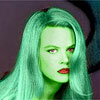 nicole kidman  transformed into an Orion Slave Girl (green skinned women of Star Trek)