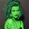 Reese Witherspoon transformed into an Orion Slave Girl (green skinned women of Star Trek)