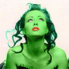 Shannen Doherty transformed into an Orion Slave Girl (green skinned women of Star Trek)
