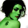 shannyn sossamon transformed into an Orion Slave Girl (green skinned women of Star Trek)