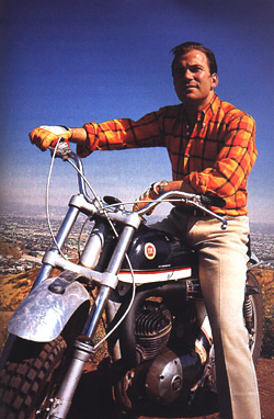 William Shatner on a motorcycle (photo)