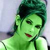 Virginie LeDoyen transformed into an Orion Slave Girl (green skinned women of Star Trek)