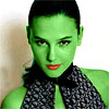 Virginie LeDoyen transformed into an Orion Slave Girl (green skinned women of Star Trek)